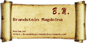 Brandstein Magdolna névjegykártya
